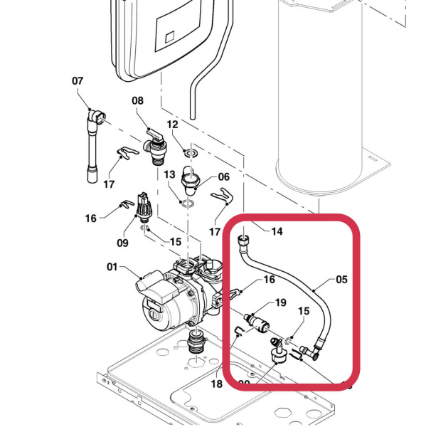 Гибкий шланг 0020272907