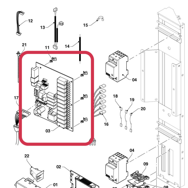 Плата управления Protherm Скат KE/14 18-21кВт 0010025877